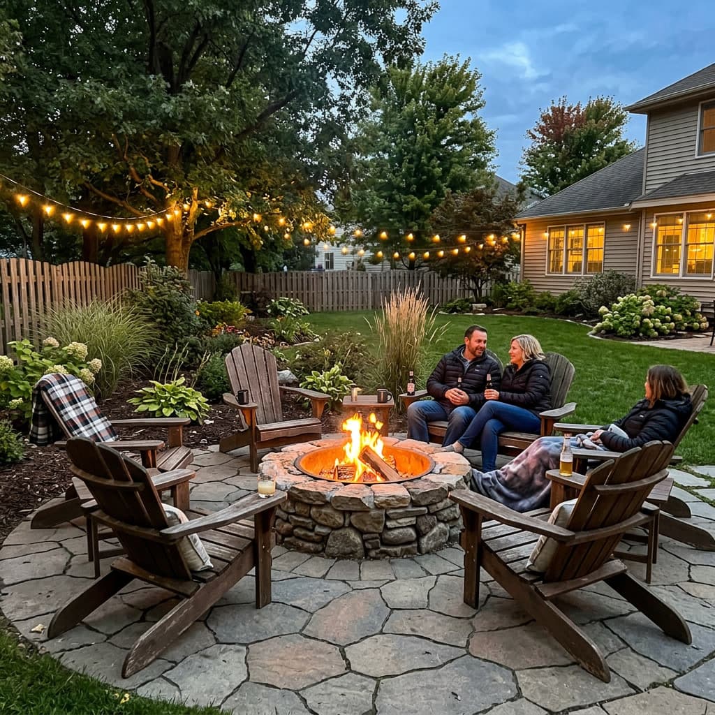 fire pit seating area
